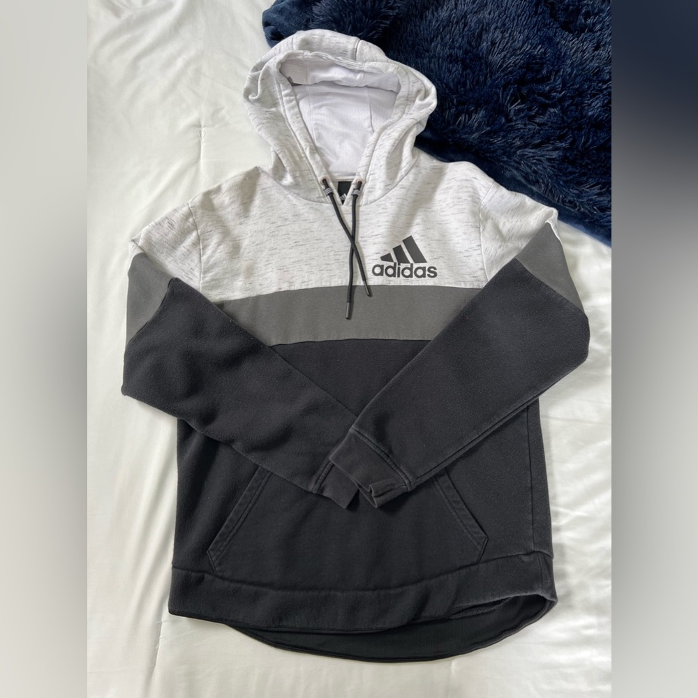Neutral Colored Adidas Sweatshirt Hoodie